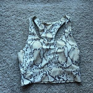 COPY - Women’s Anthropologie All Fenix Cream Snakeskin Print Sports Bra-size me…